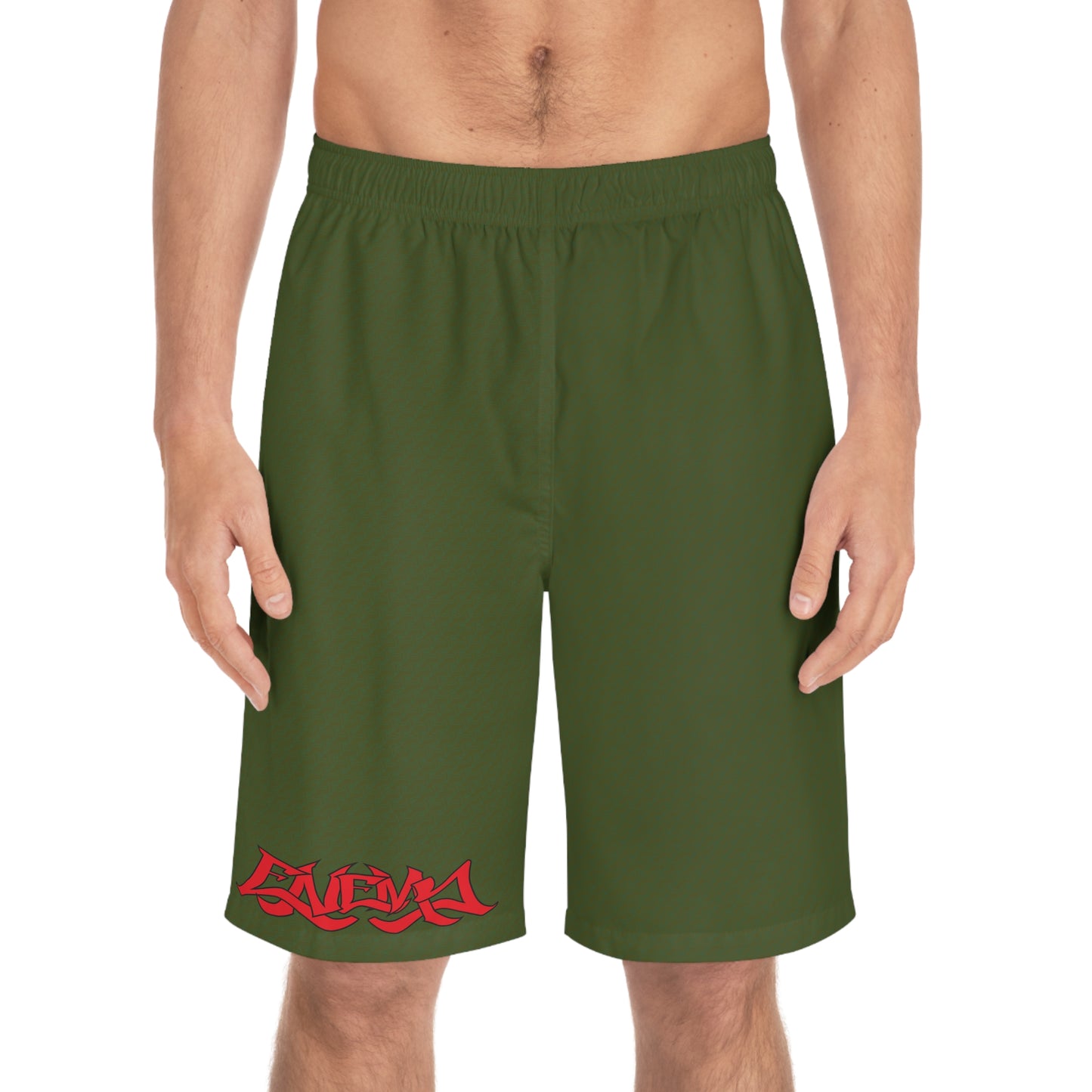 Enemy Army Green Board Shorts